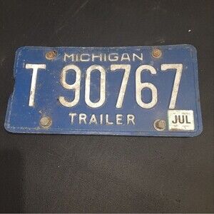 Vintage Michigan License Plate
